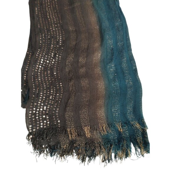 Maurices Womens Shimmering Ombre Scarf With Sequins - Picture 2 of 3